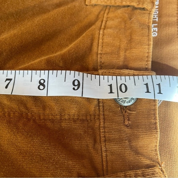 St. John Bay Corduroy Straight Leg Pants pumpkin color size 12 EUC - Picture 7 of 14